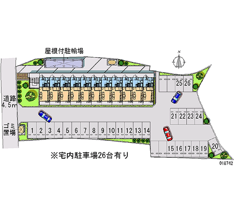 レオパレス双葉 月極駐車場