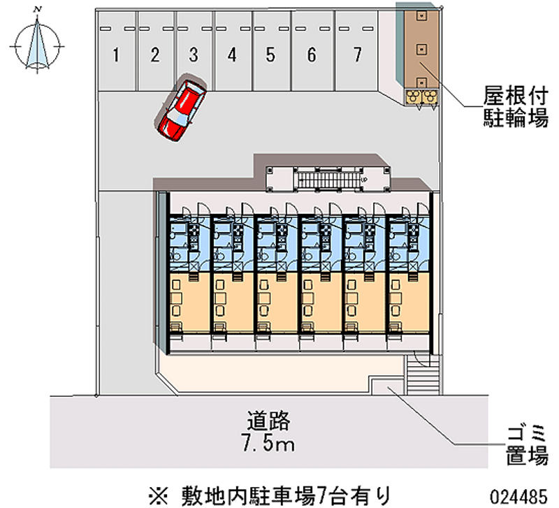 レオパレスヒューゲル五番館 区画図