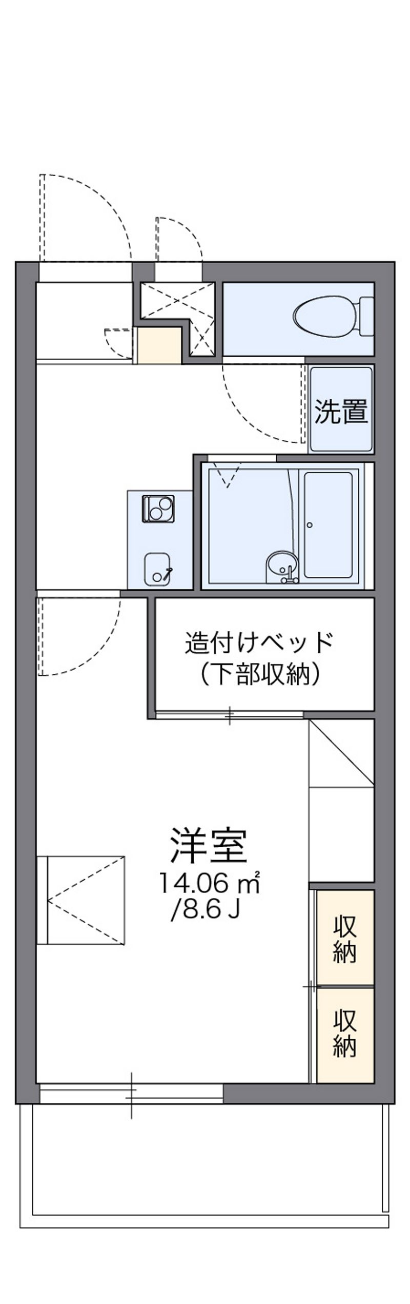 leopalace Ayase Dai8 Sơ đồ nhà