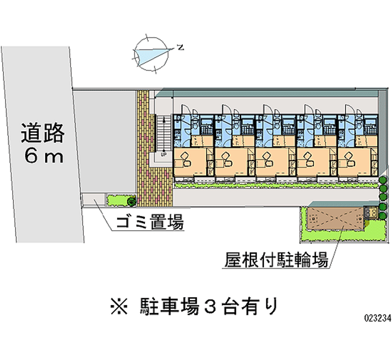 レオパレスルネッサⅡ 月極駐車場