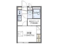 レオパレスサンハイツ徳常 間取り図