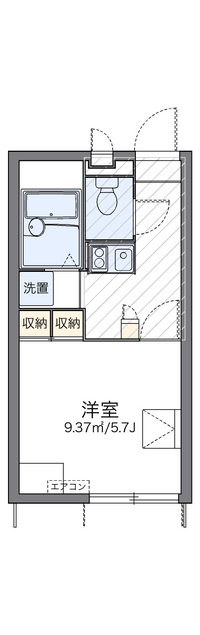 レオパレスＳＡＩＲＩＮ 間取り図