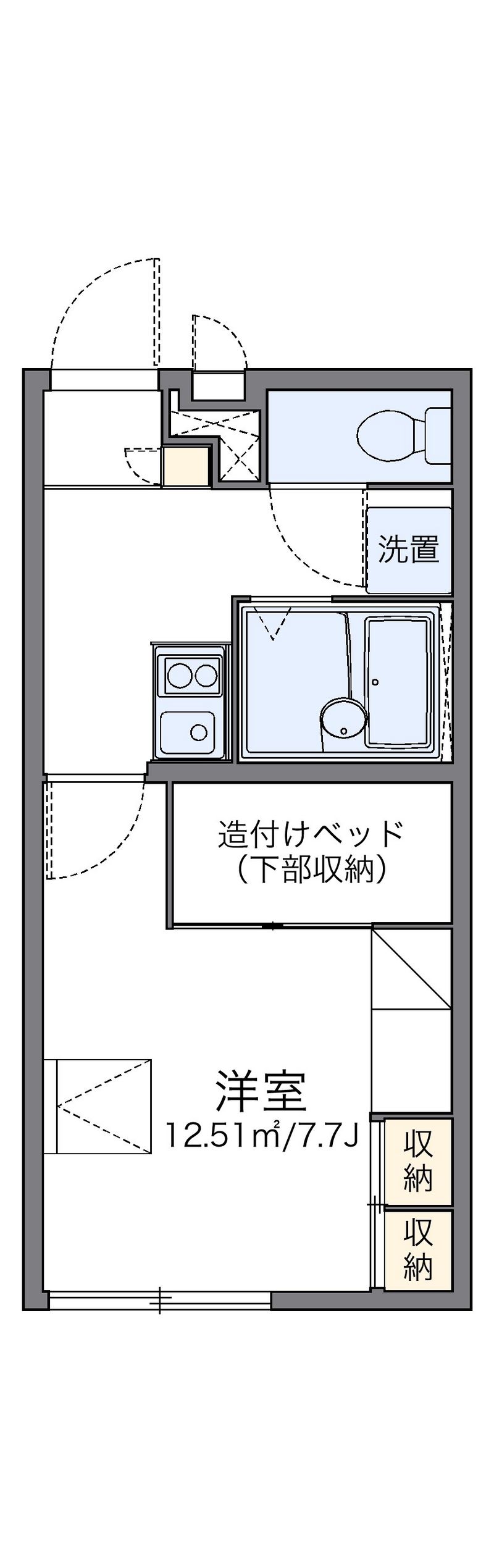 レオパレスドミール 間取図