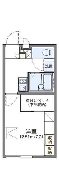 レオパレスドミール 間取り図