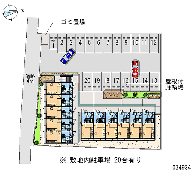 レオパレススカイウェイブ 月極駐車場