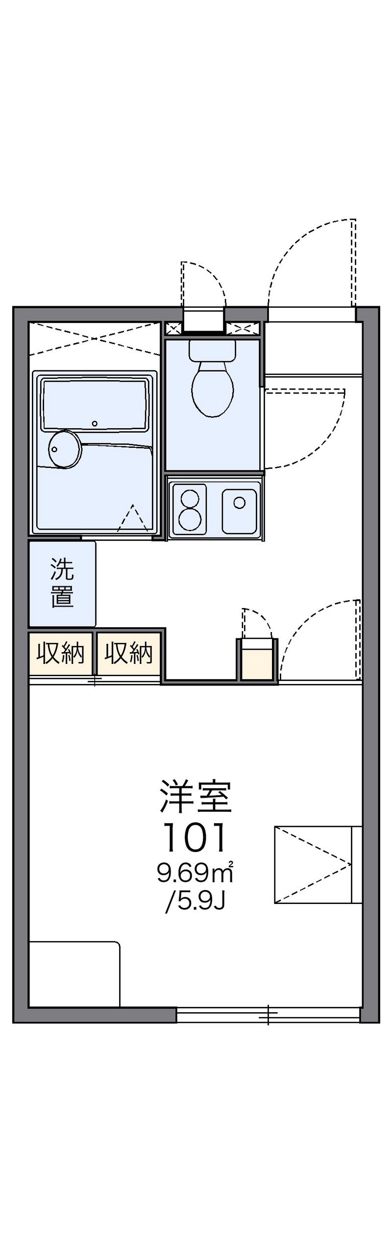 レオパレスＲ２ 間取図