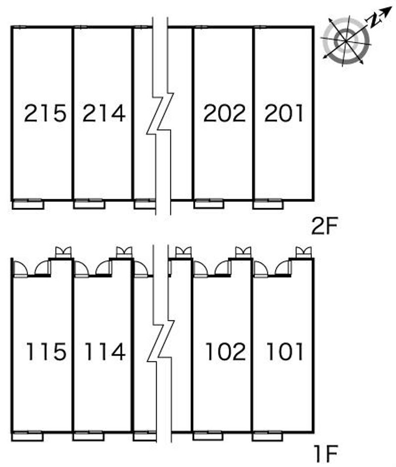 レオパレスミラクⅡ 間取配置図