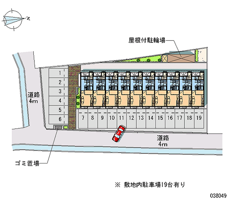 38049 Monthly parking lot