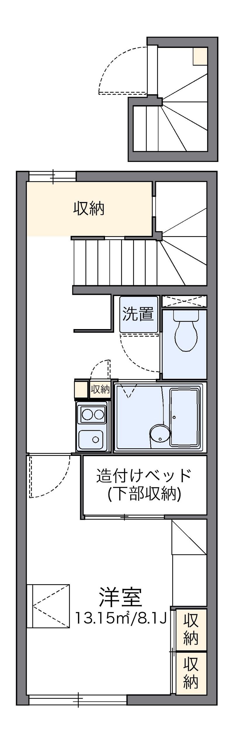 レオパレスシーサイドパレス 間取図