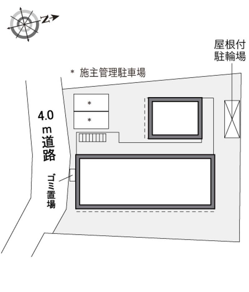 レオパレス北桜台ハウス 配置図