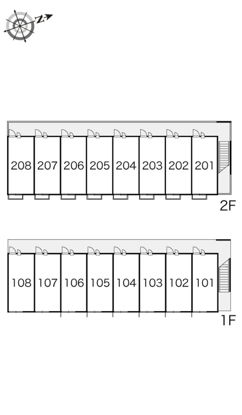 レオパレス木曽リバー 間取配置図