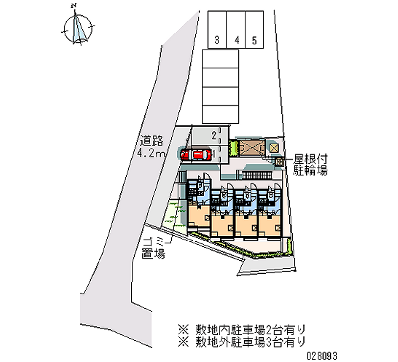 レオパレスＢＡＲＢＩＣＡＮ 月極駐車場