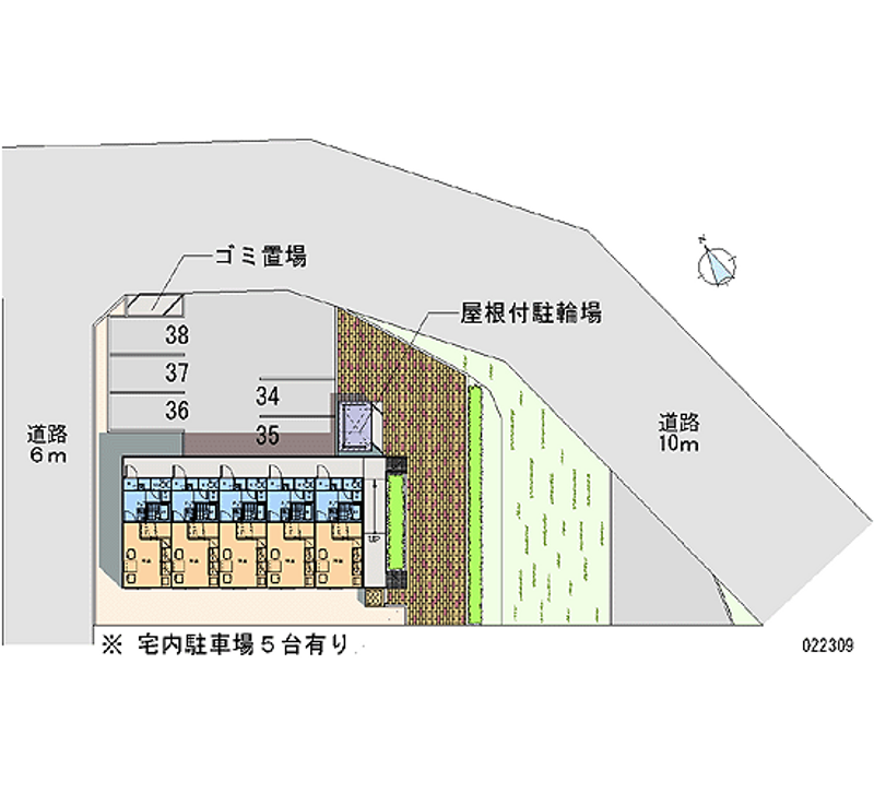 レオパレスセコ壱番館 月極駐車場