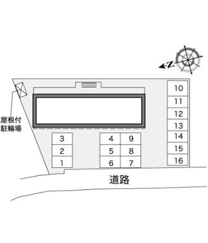 レオパレスシュウⅡ 駐車場