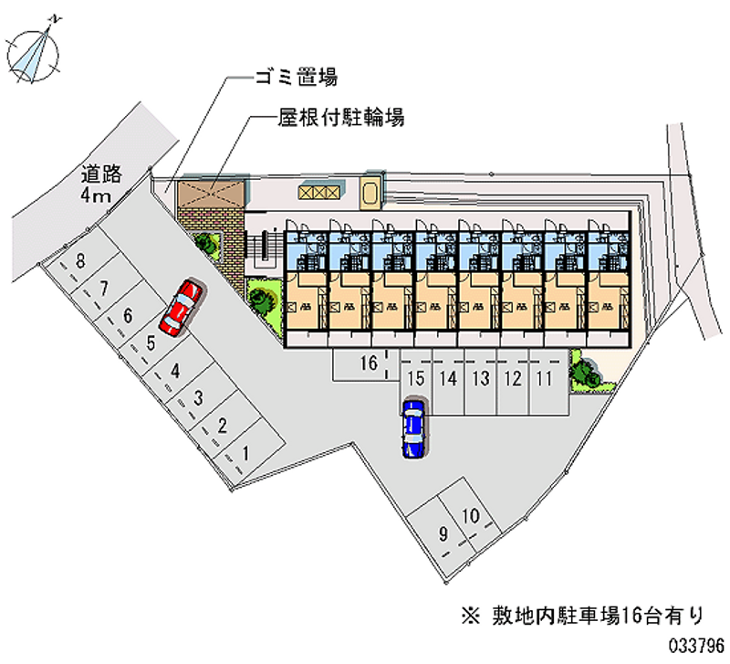 レオパレス音 月極駐車場