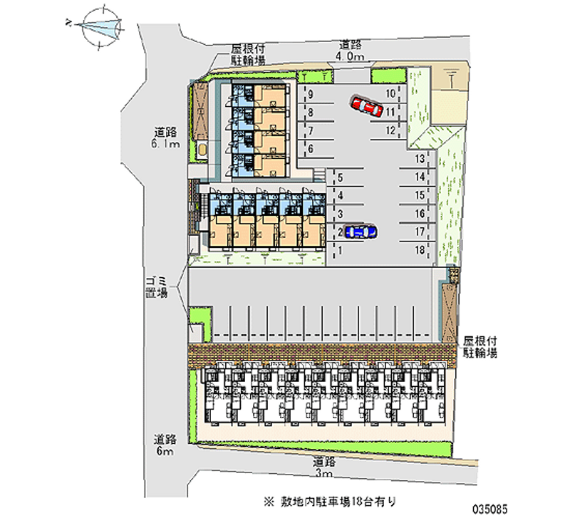 レオパレス大石 月極駐車場