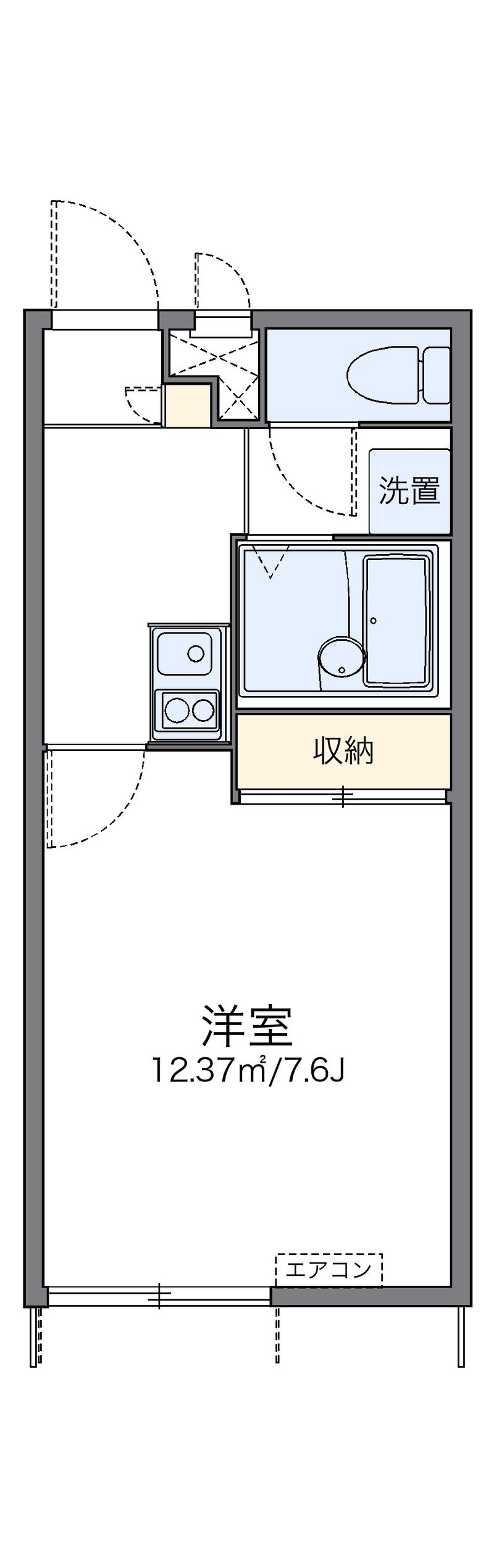 レオパレスリンネル 間取図