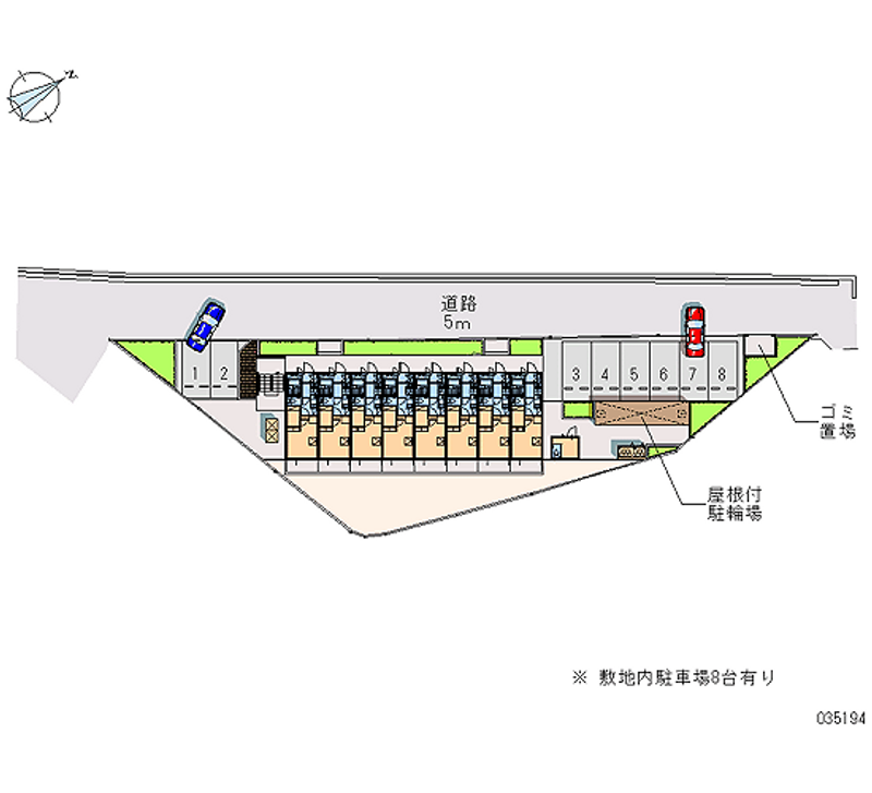 レオパレスサラバンド 月極駐車場