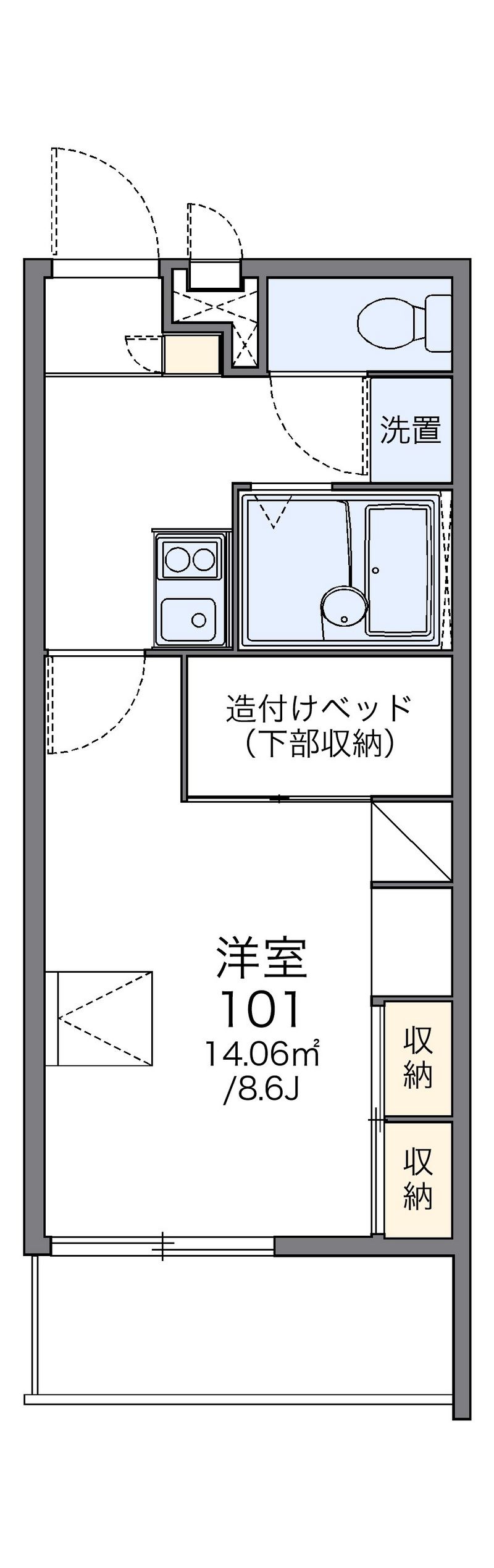 レオパレス内丸 間取図
