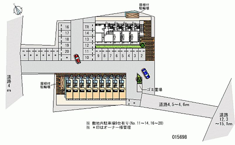 レオパレス湘南Ｂ 月極駐車場