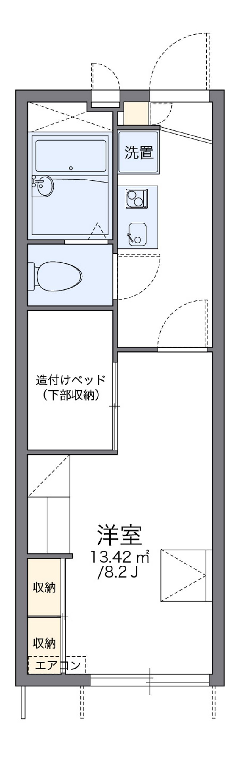 レオパレスミナミ 間取図