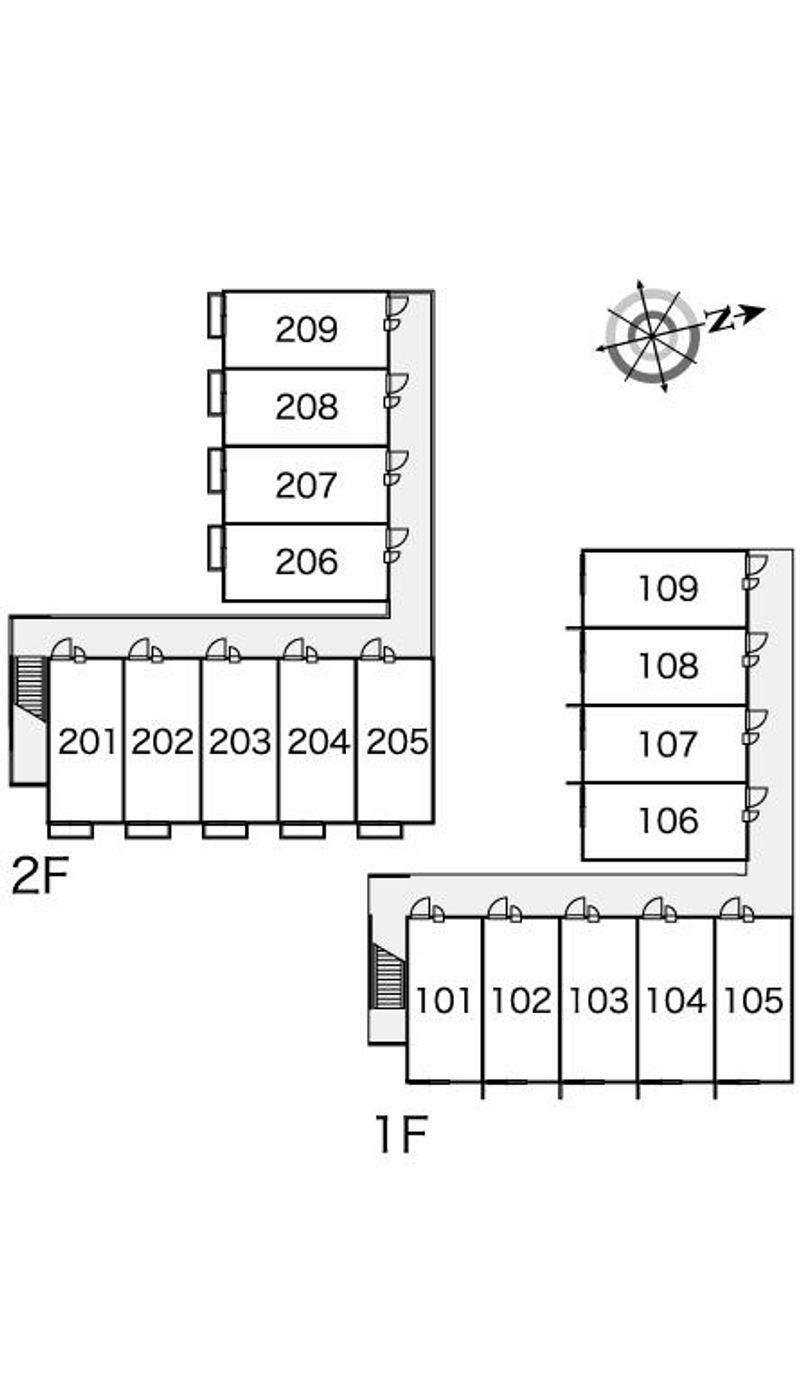 レオパレスライム 間取配置図