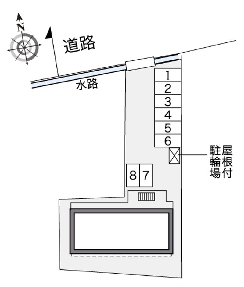 レオパレスＯＳＡＫＡ 配置図