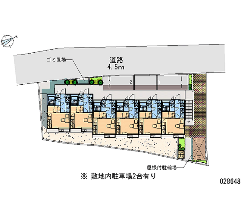レオパレス東海 区画図