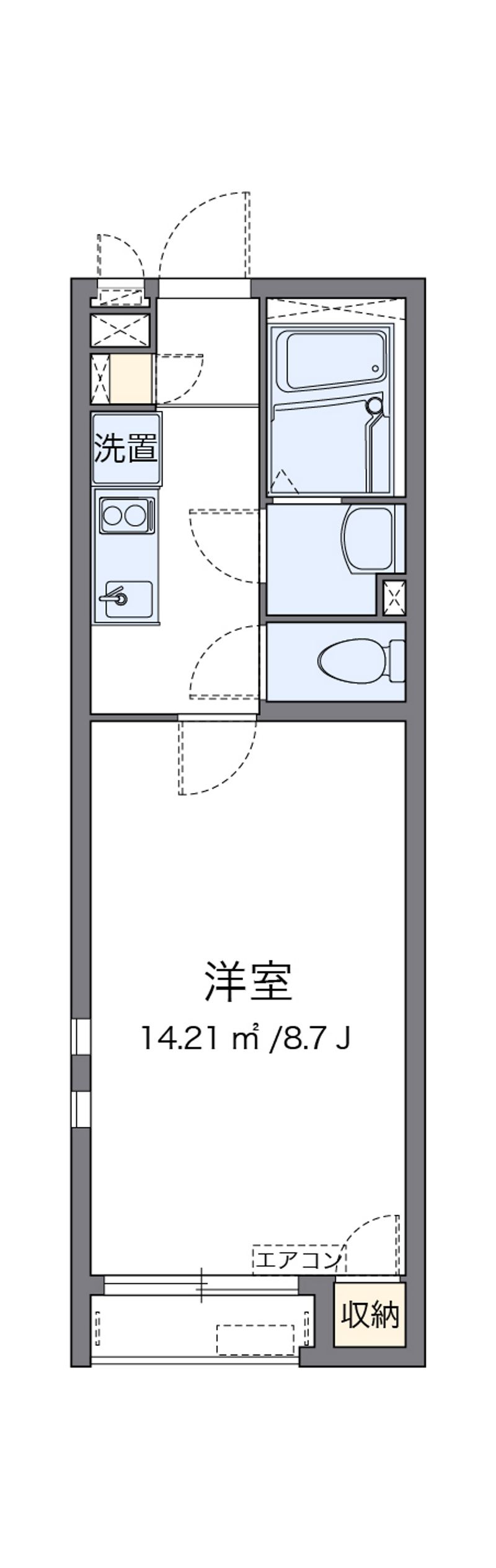 クレイノ湘南美住町 間取図