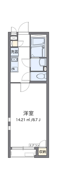 クレイノ湘南美住町 間取り図