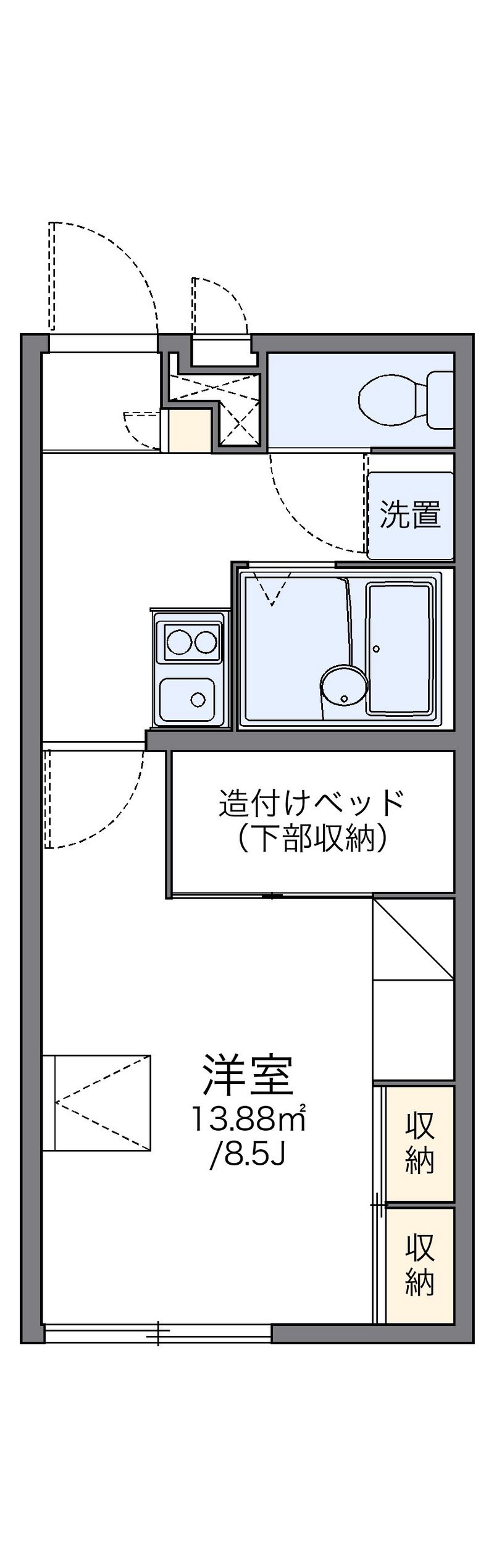 レオパレスｓｅｉｒｉｎ 間取図