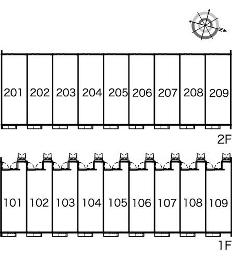 レオネクストＶＩＳＴＡⅢ 間取配置図