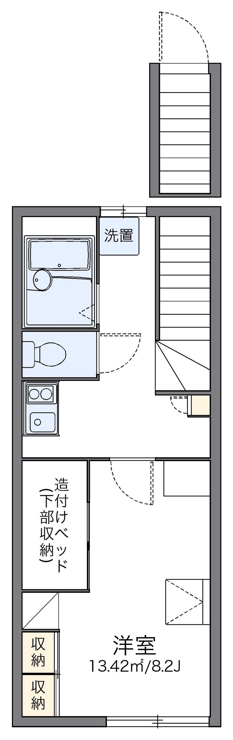 レオパレスオリーブハウスⅡ 間取図