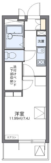 レオパレスモンジュイ 間取り図