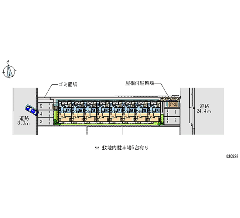 レオパレスＪ 月極駐車場