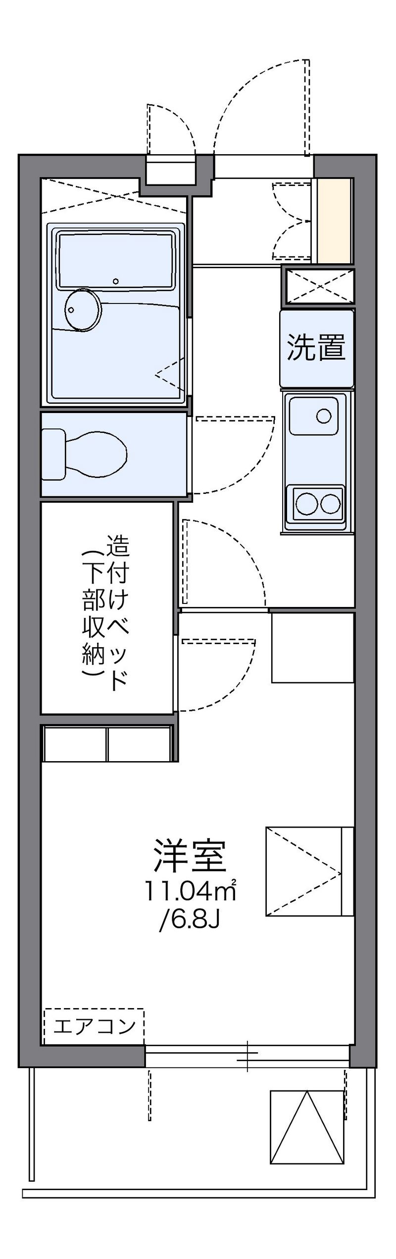レオパレスＤＯＵＢＬＥＴＯＭＯ 間取図