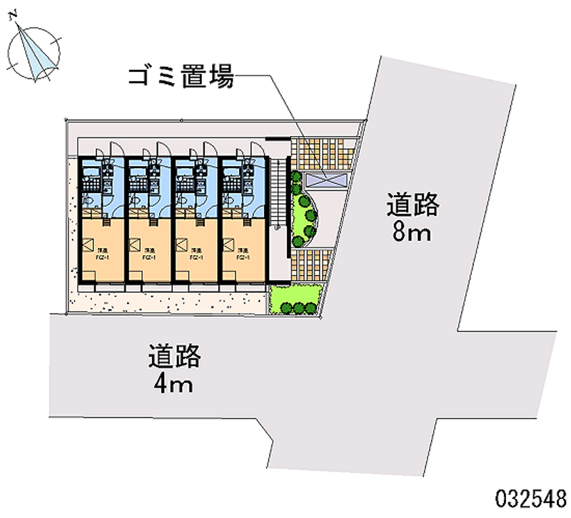 レオパレスローゼ日進 区画図