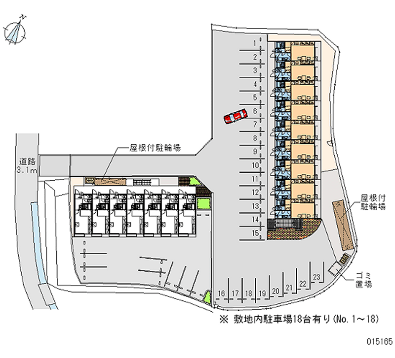 15165 bãi đậu xe hàng tháng