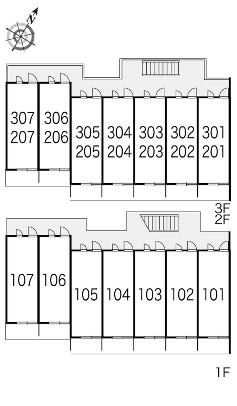 レオパレスレオパオラ 間取り配置図
