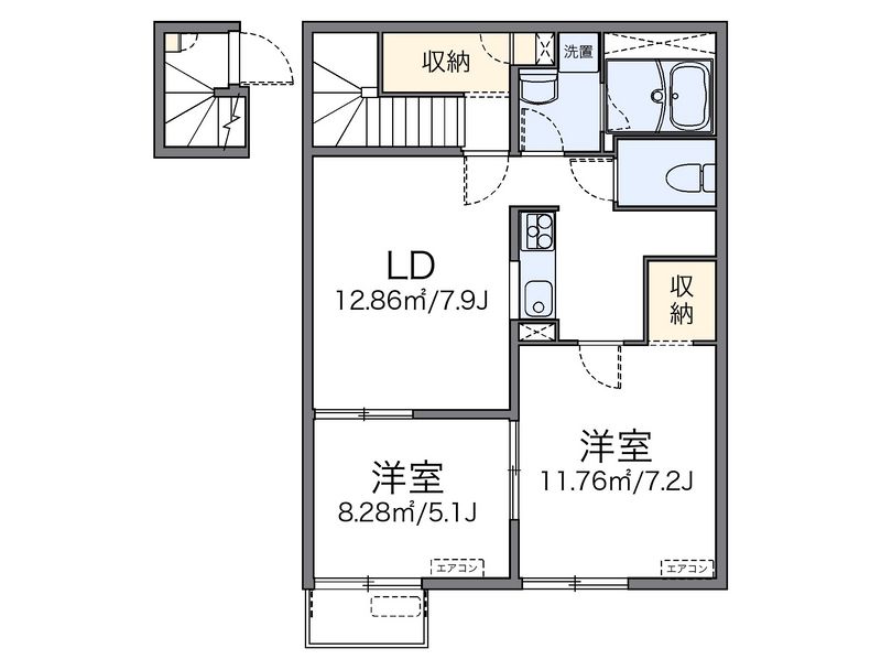 レオネクストハッピースクエア 間取図