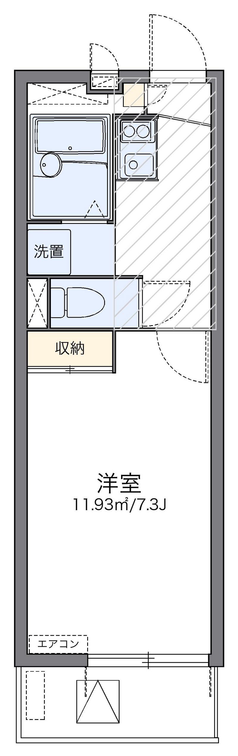 レオパレススマイル湘南台 間取図