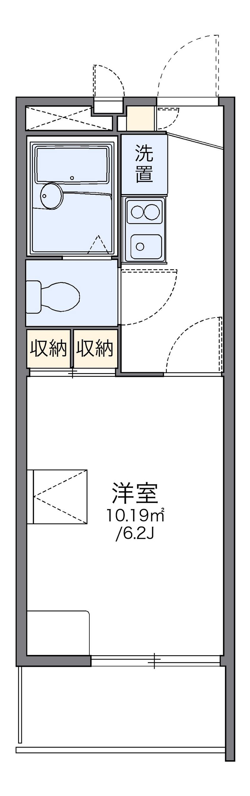 レオパレス西陵 間取図