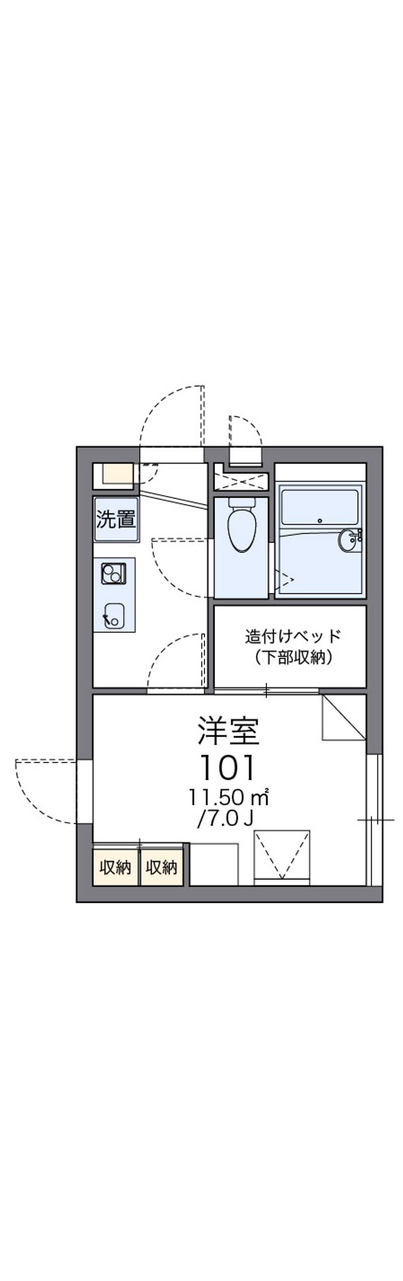 レオパレス清流 間取り