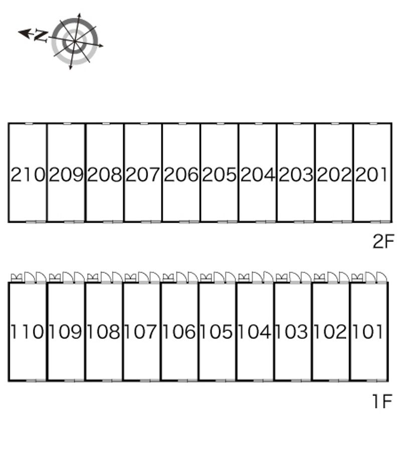 レオパレスＧｕｐｐｙ 間取配置図