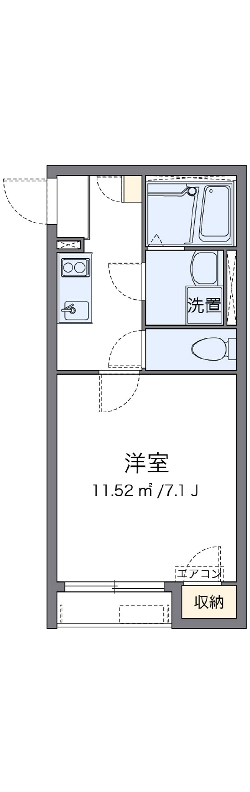 クレイノＦＲＥＥＳＩＡ 間取り
