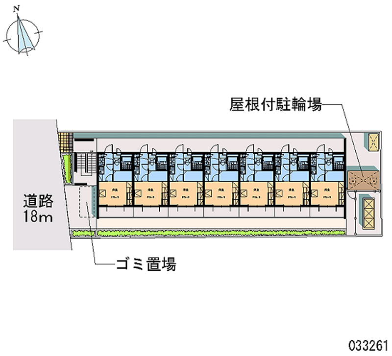 レオパレスルミエール０７ 区画図