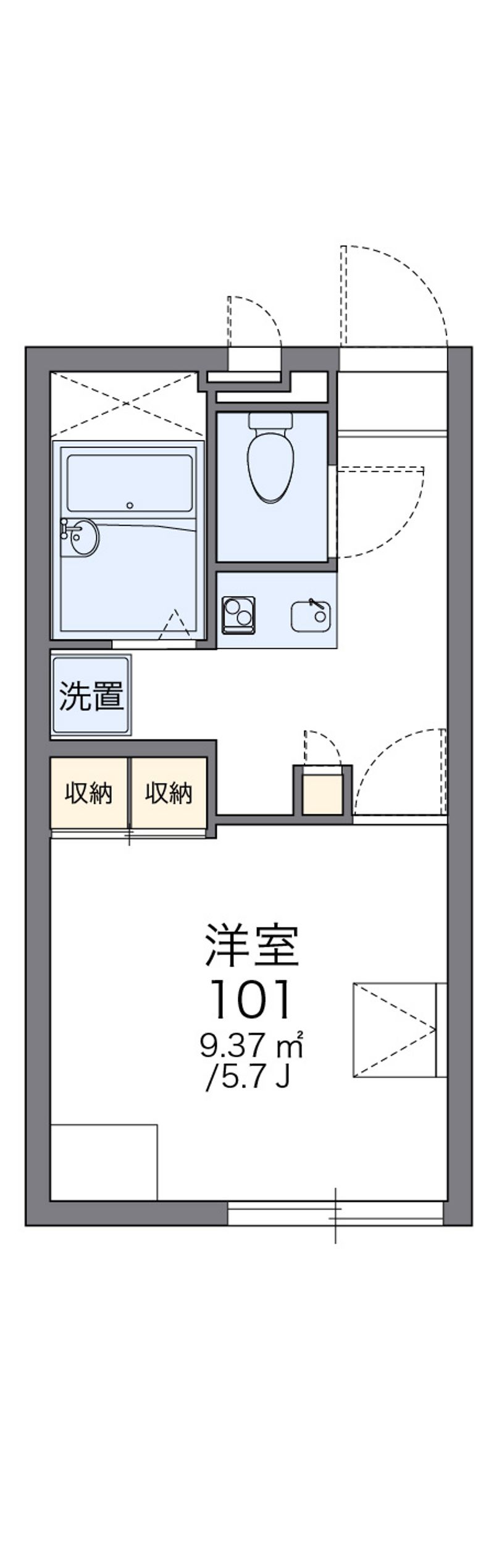 レオパレス椎の実５ 間取図