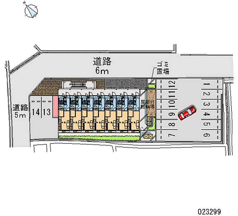 レオパレスＭｉｋｕｍｏ 月極駐車場