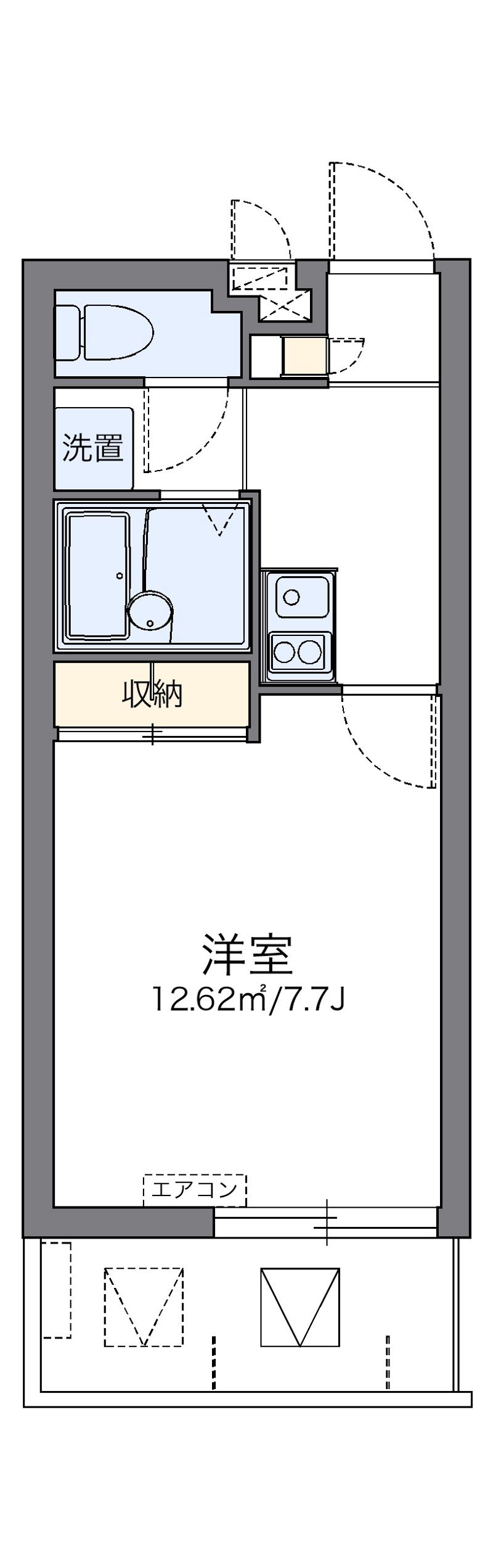 レオパレスレジデンス桑江 間取図