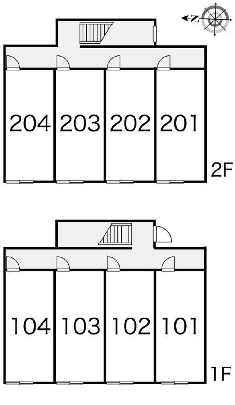 レオパレス美香保 間取り配置図